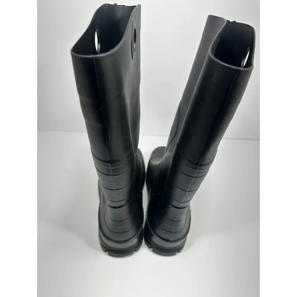 Dunlop Chesapeake Rubber Work Boots Black Waterproof Made USA M9/W11
